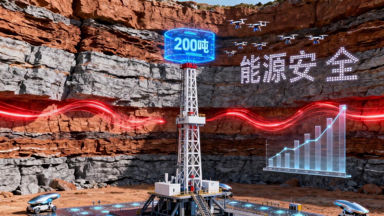 页岩油突破200吨大关，中国能源安全再添底气