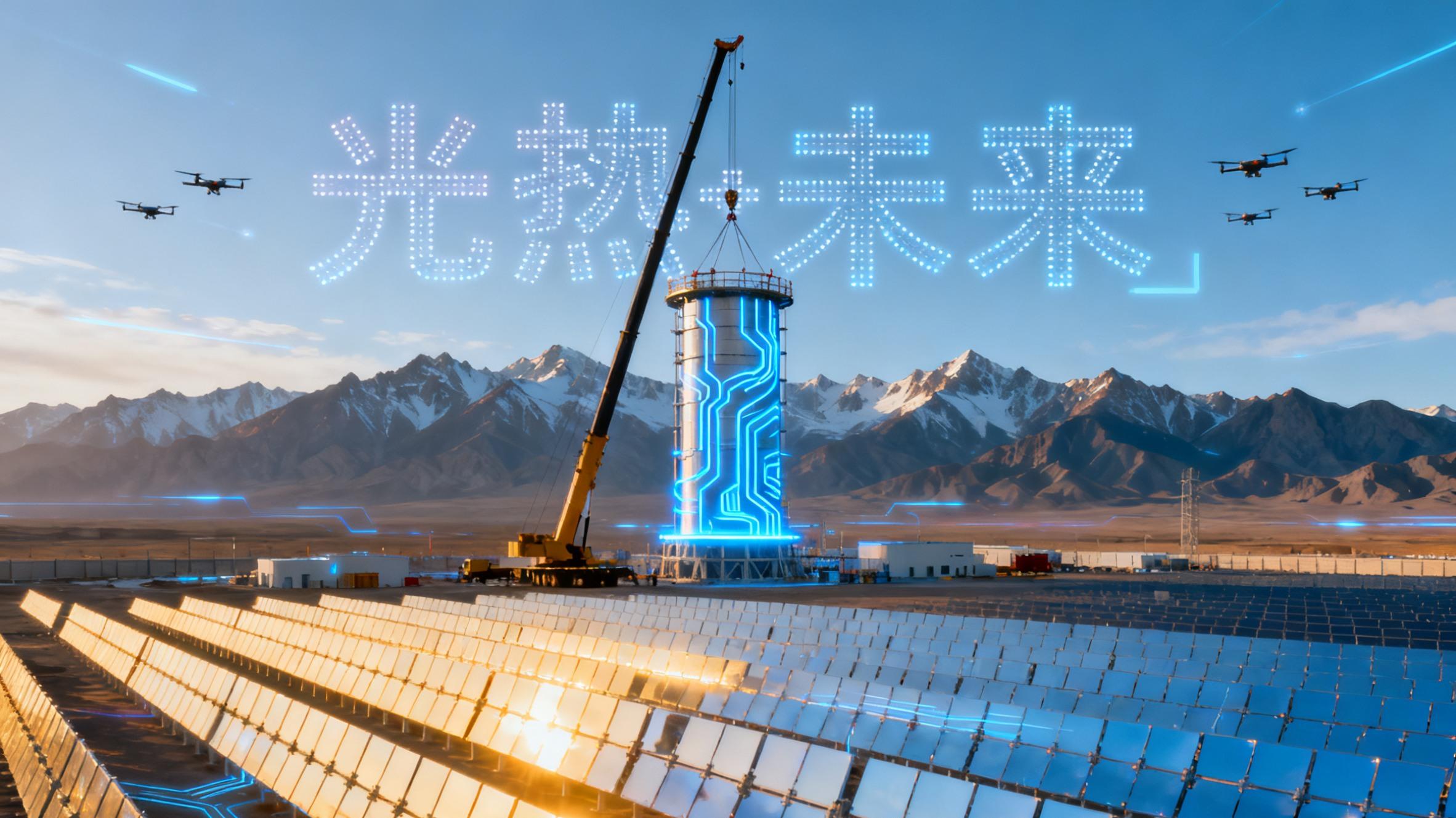 格尔木350MW光热发电项目开工，布局全球最大“光热+储能”项目