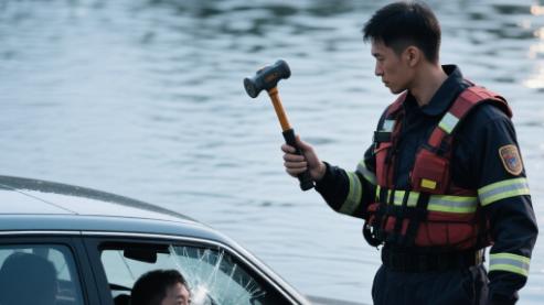 车辆落水能不能破窗逃生？救援队：记住
