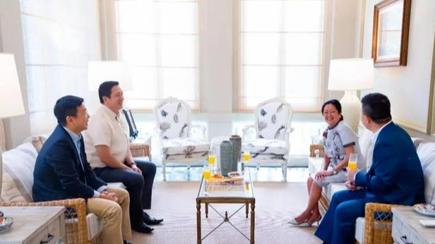 菲律宾派出第一夫人，亲自设宴邀中国大使共进午餐