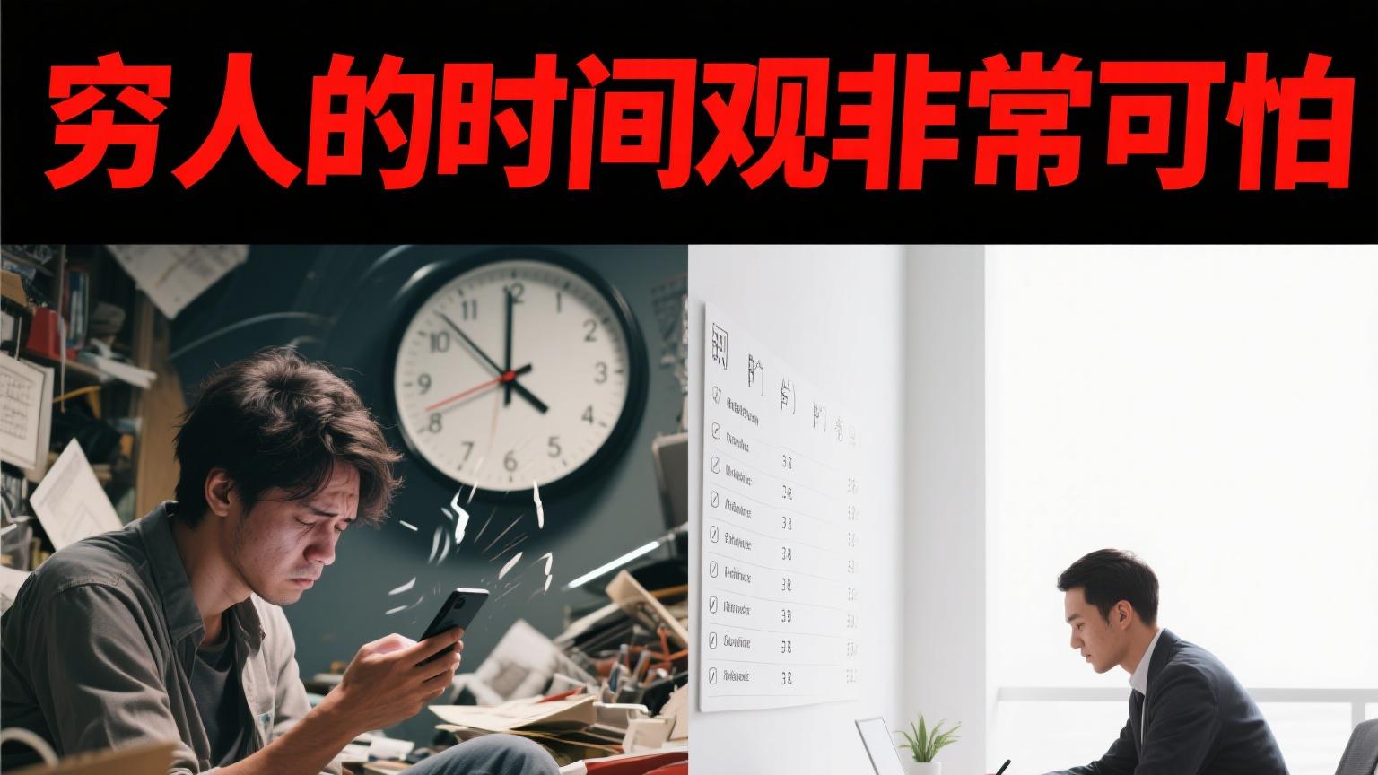 穷人的时间观真的非常可怕，总认为钱比命贵！