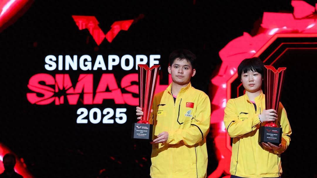 连胜三场，混双夺冠，蒯曼生日快乐！