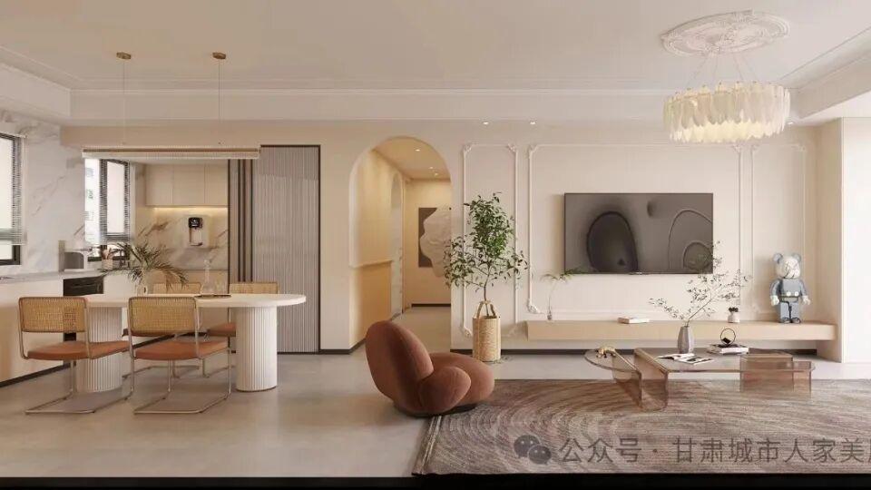 设计作品丨125㎡奶油风，演绎温馨浪漫生活