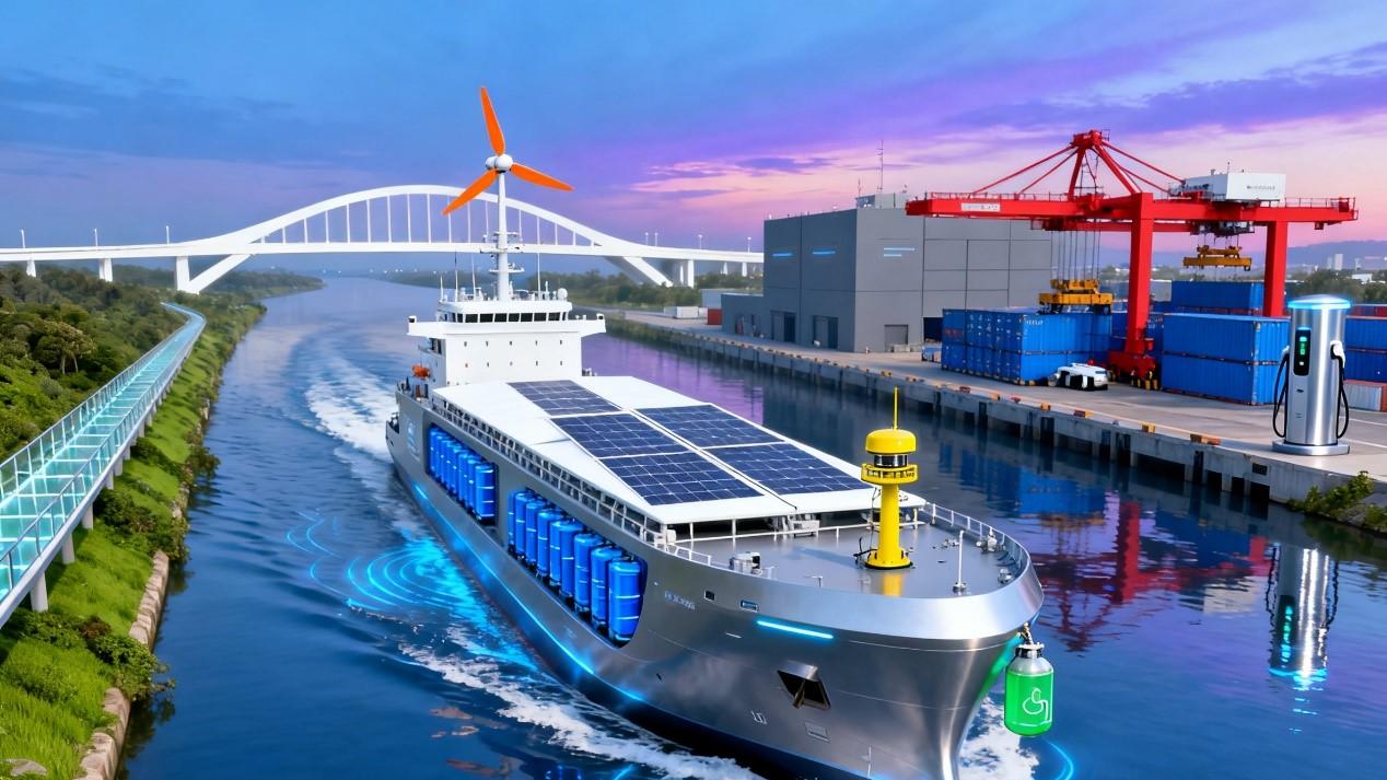 万吨电动货轮引领内河航运革命