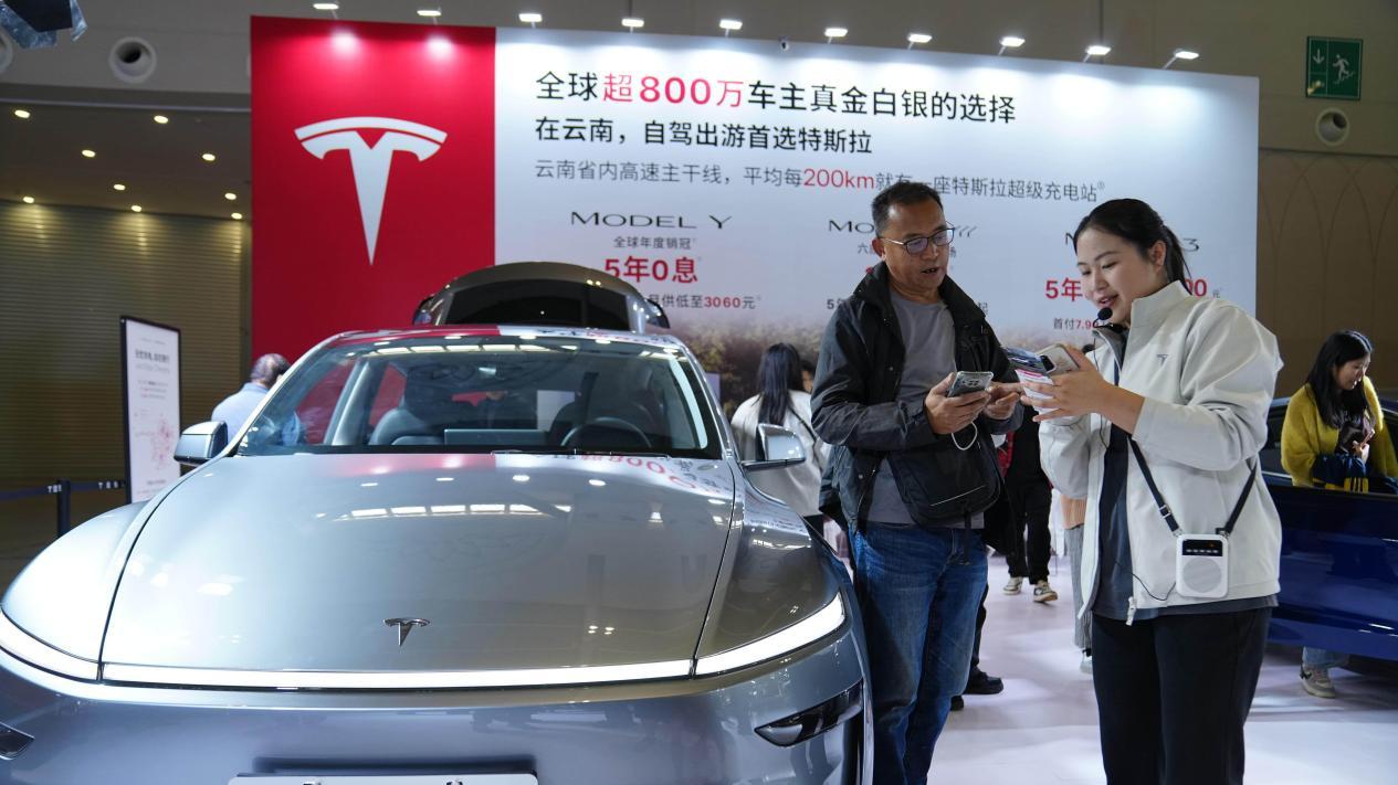 特斯拉携三款明星车型闪耀昆明国际车展 Model Y L云南首秀引热潮