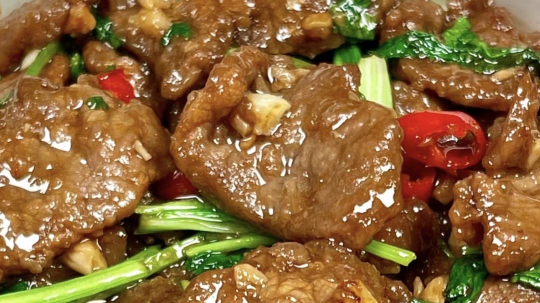 香菜炒牛肉