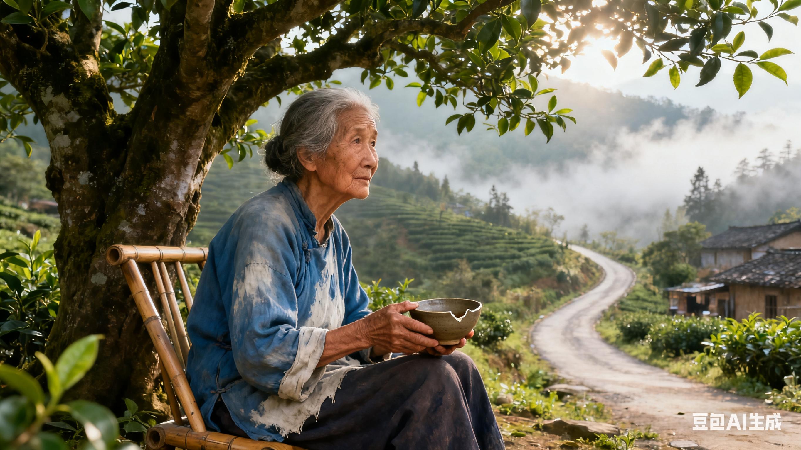 民间故事《老茶婆的茶碗》