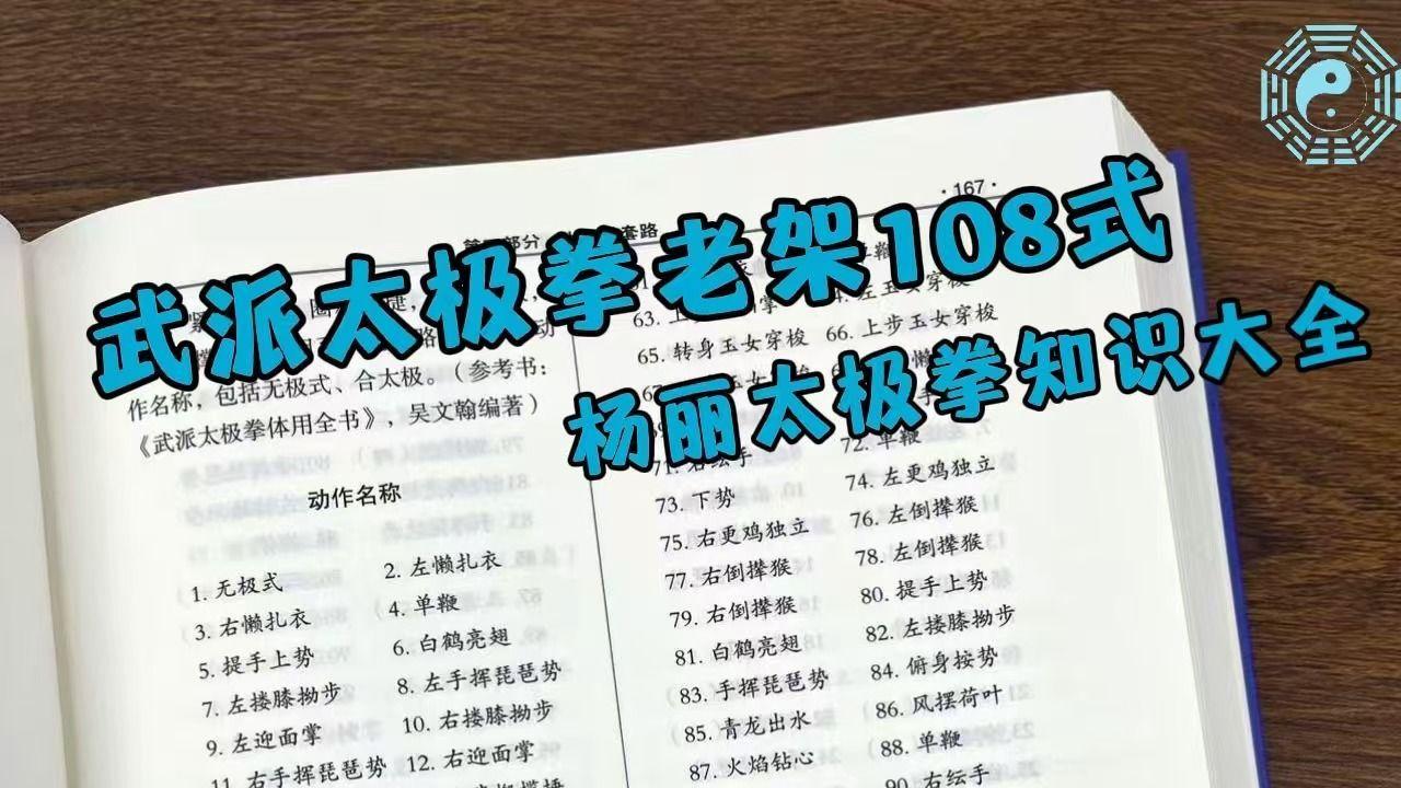 武式太极拳老架108式-太极拳知识大全