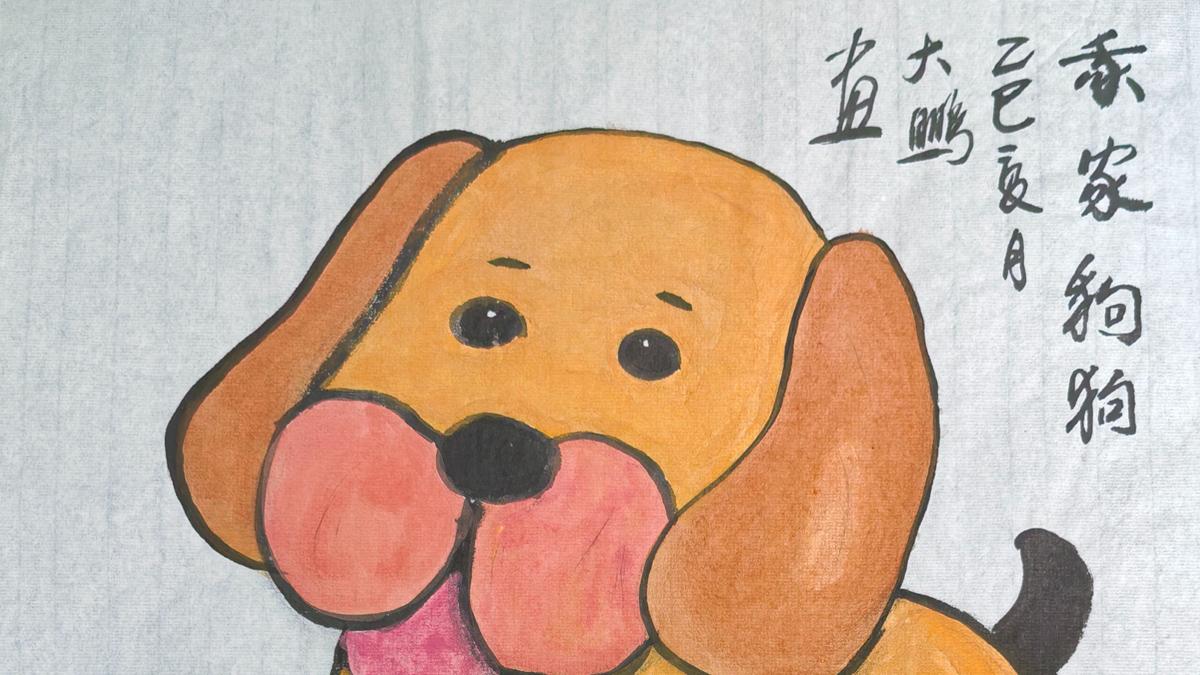 画作赏析丨笔墨间流淌的诗意与童真——赵鹏画作赏析