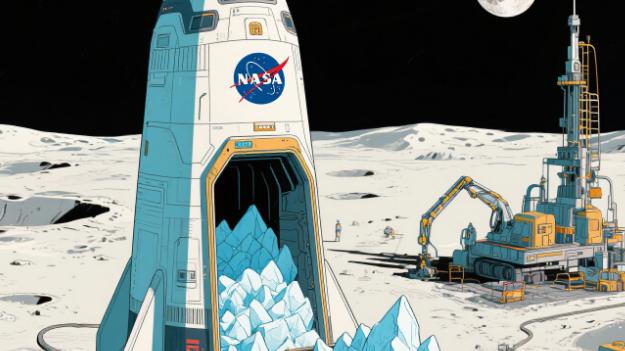 月球水冰开采启动：NASA星舰完成首次商业运输
