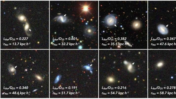 恒星条对星系对恒星形成的双重影响