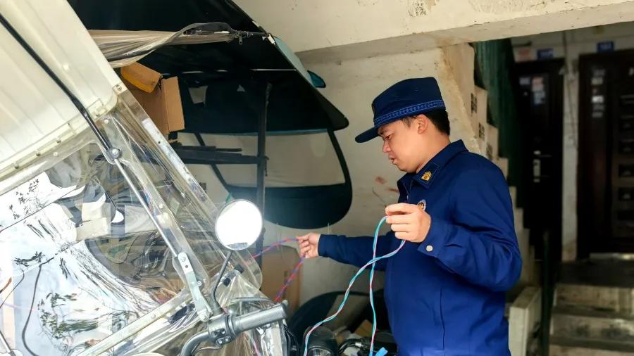 余庆县多部门联合开展电动自行车违规充电专项整治行动