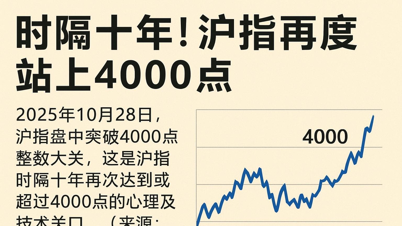 十年等待，A股再上4000点意味着什么？