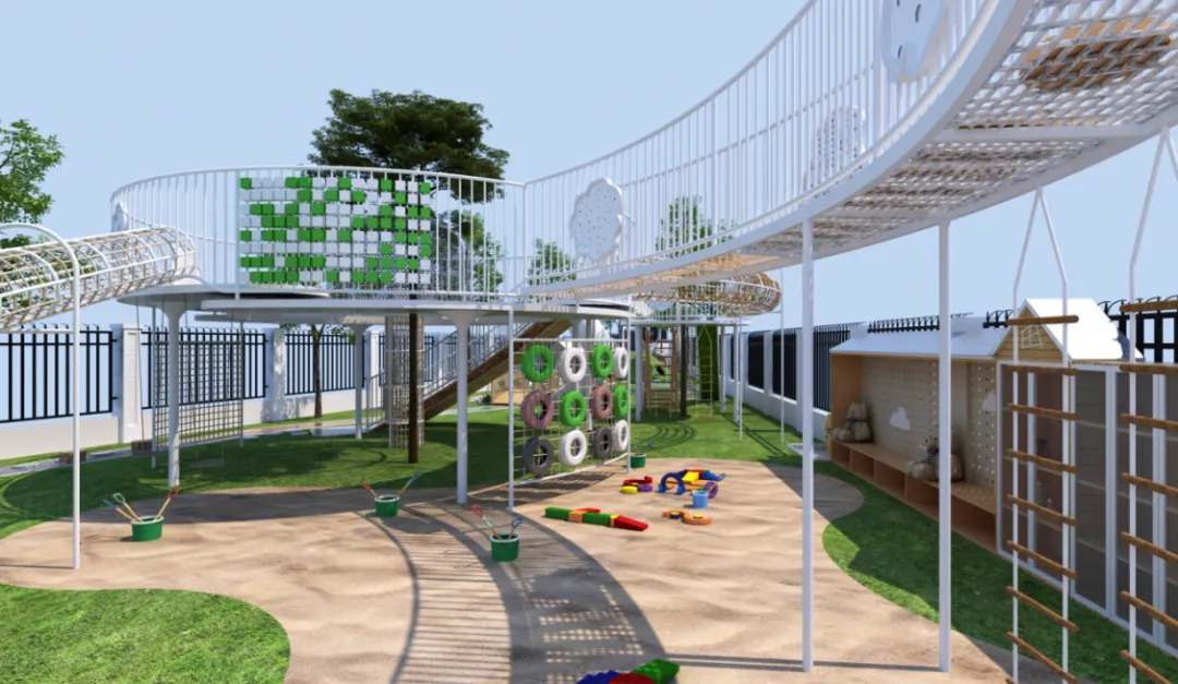 快看，这是你理想中的幼儿园户外吗？