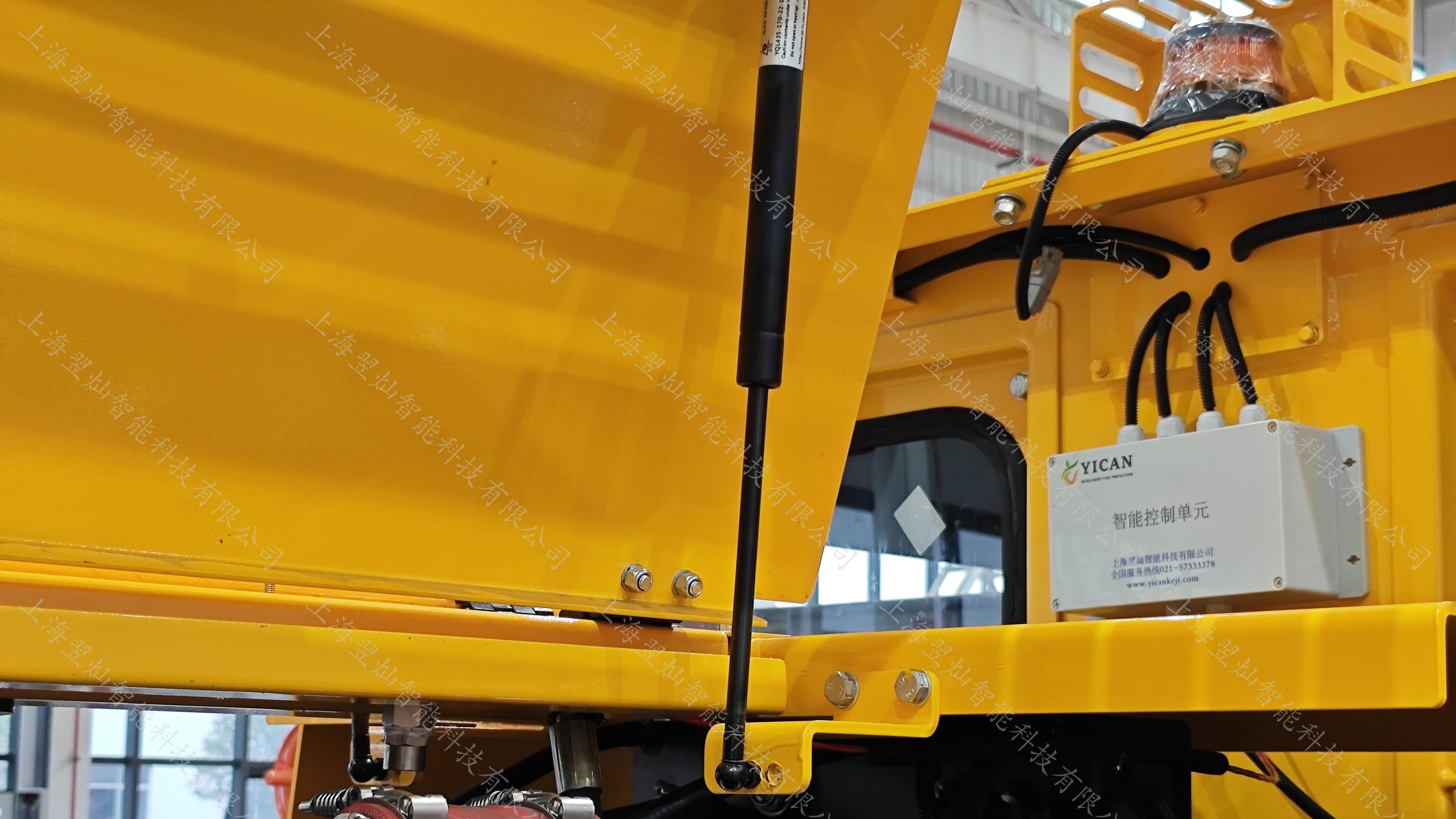 宽体自卸车火情应对流程——水基自动灭火方案