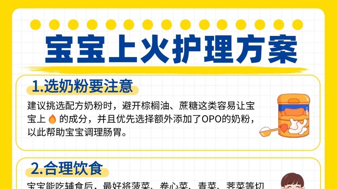 宝宝出现上🔥信号？怎么办？