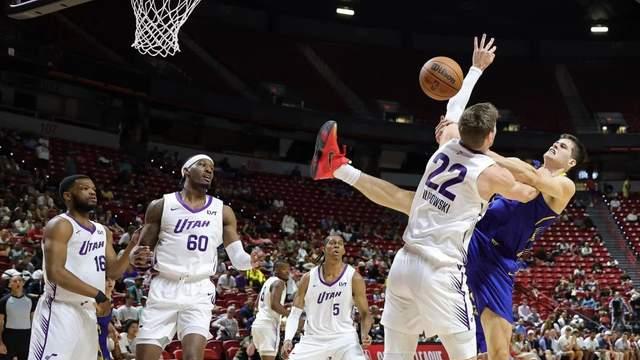 NBA夏联：贝利缺阵勇士力克爵士 马德森12中7图希15+5