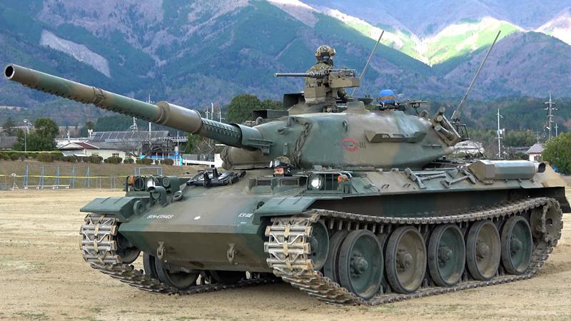 日本陆上自卫队坦克配备的辅助武器，74式并列机枪
