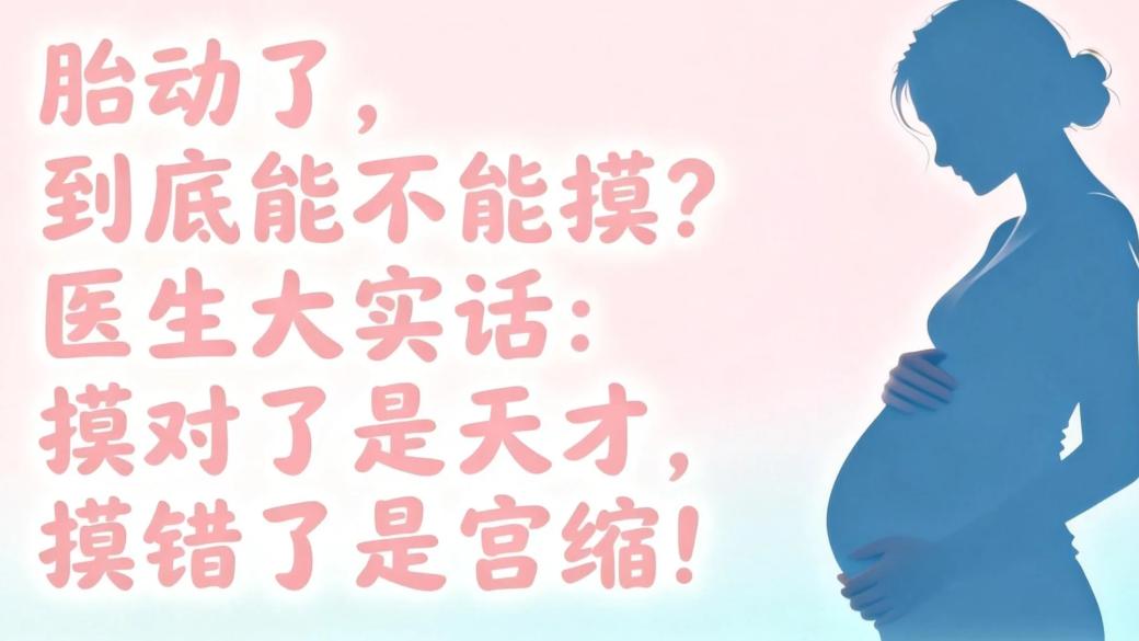 胎动了，到底能不能摸？医生大实话：摸对了是天才，摸错了是宫缩！