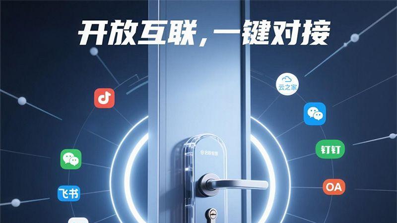 会议室玻璃门秒装智能锁，还能对接多种会议预约APP