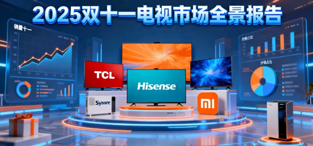 2025双十一电视战局：TCL/海信领跑，Mini LED技术下放&百寸巨幕爆发！