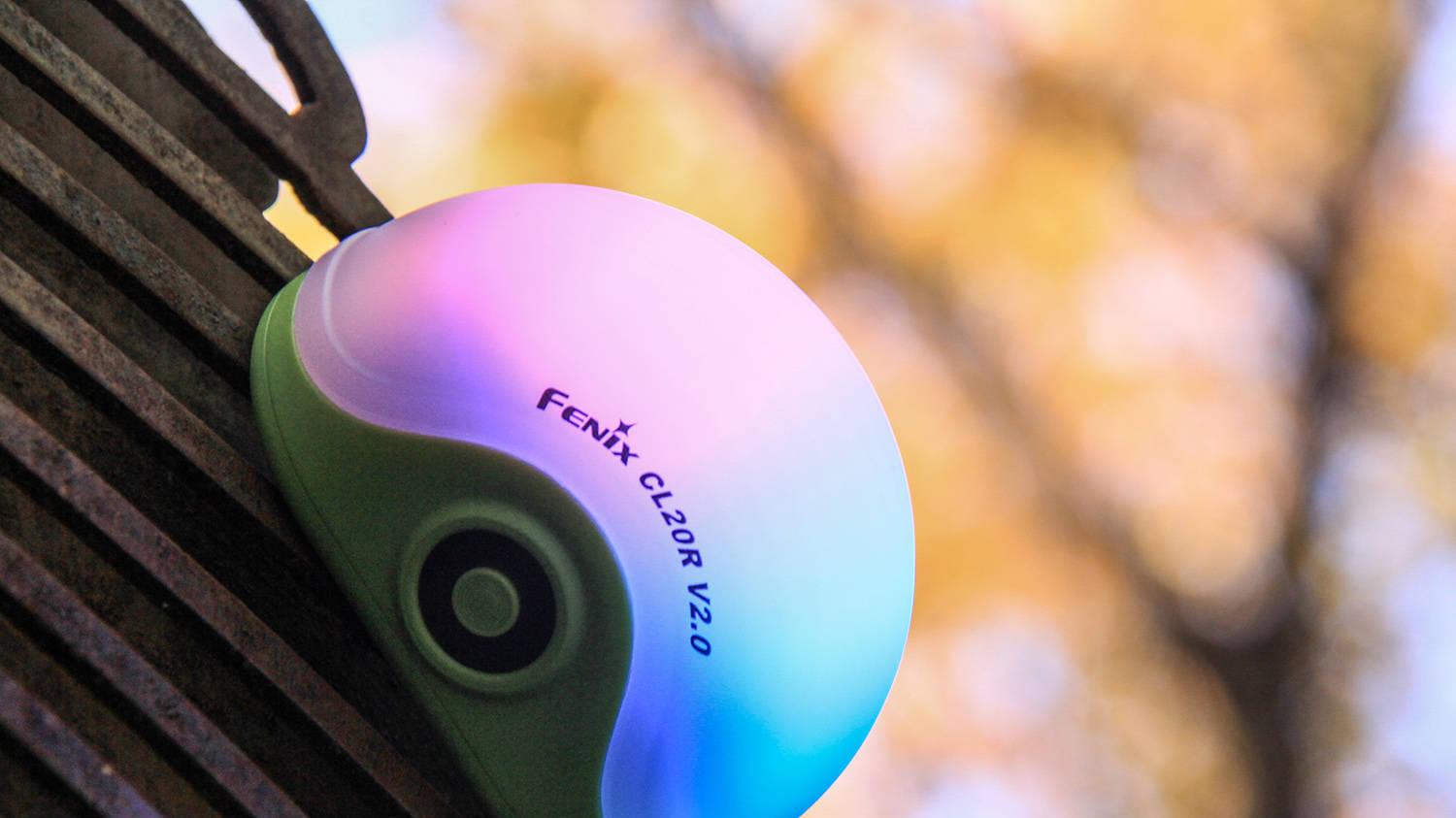 多彩氛围炸场，明暗野趣满格：FENIX CL20R V2.0营地灯