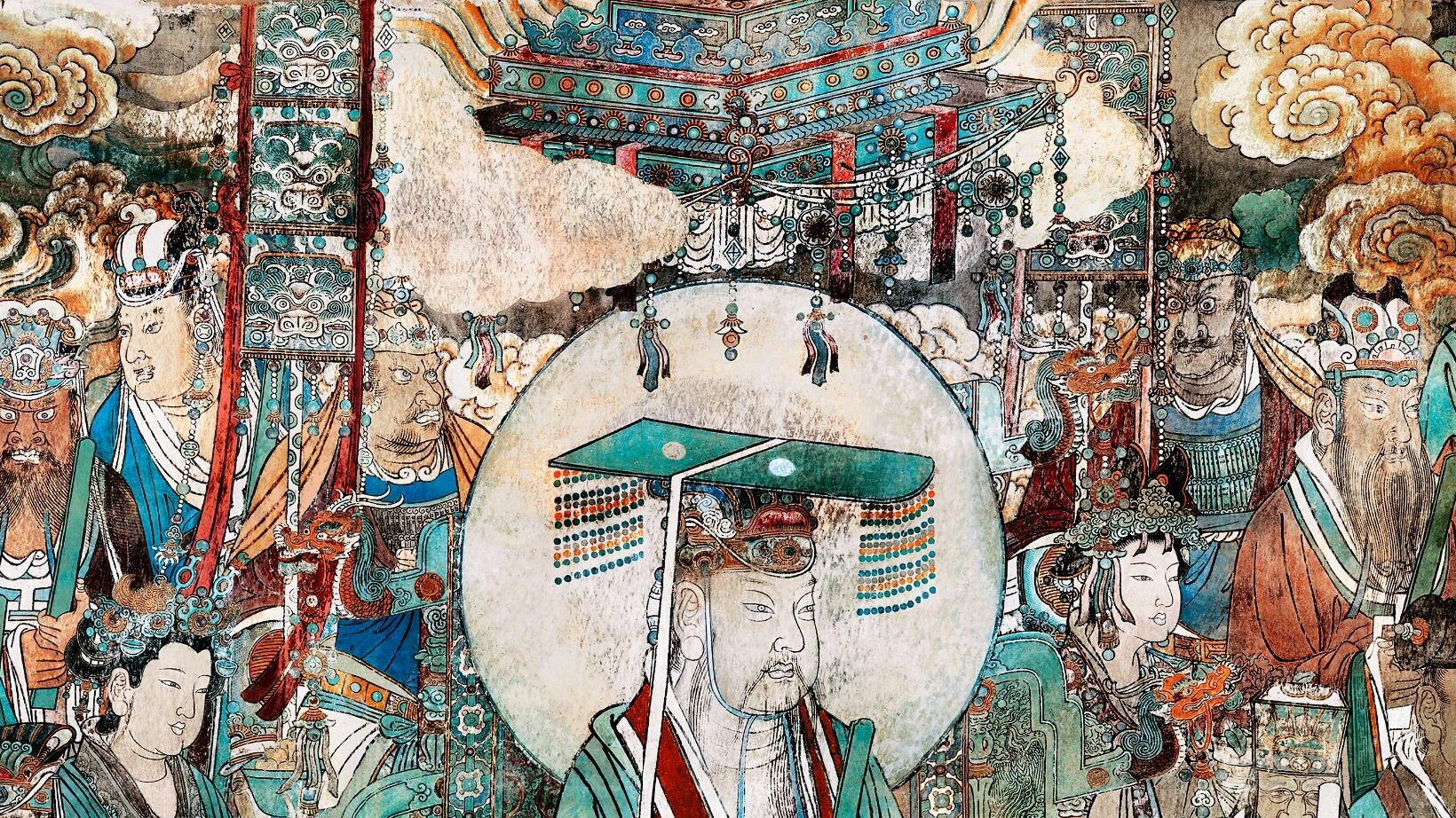 元代壁画巅峰，永乐宫《朝元图》，286尊神像活了