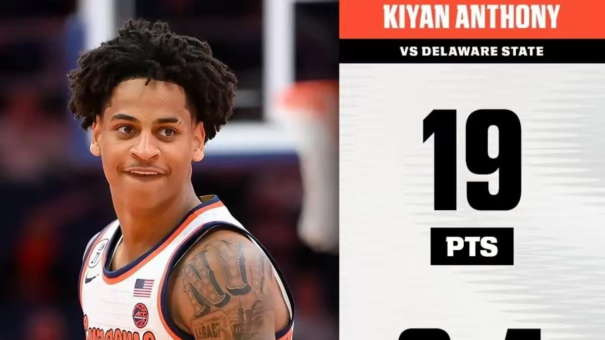 虎父无犬子！小甜瓜NCAA首发轰19+4，零失误惊艳全场