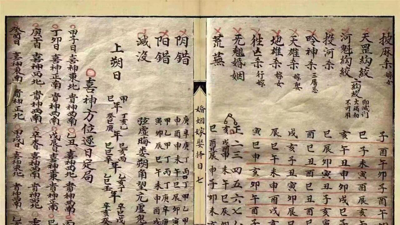 清代古籍《婚姻嫁娶择日》教你如何选吉日
