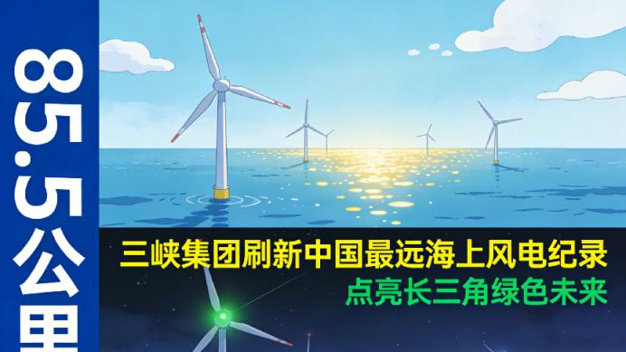 三峡集团刷新中国最远海上风电纪录，点亮长三角绿色未来