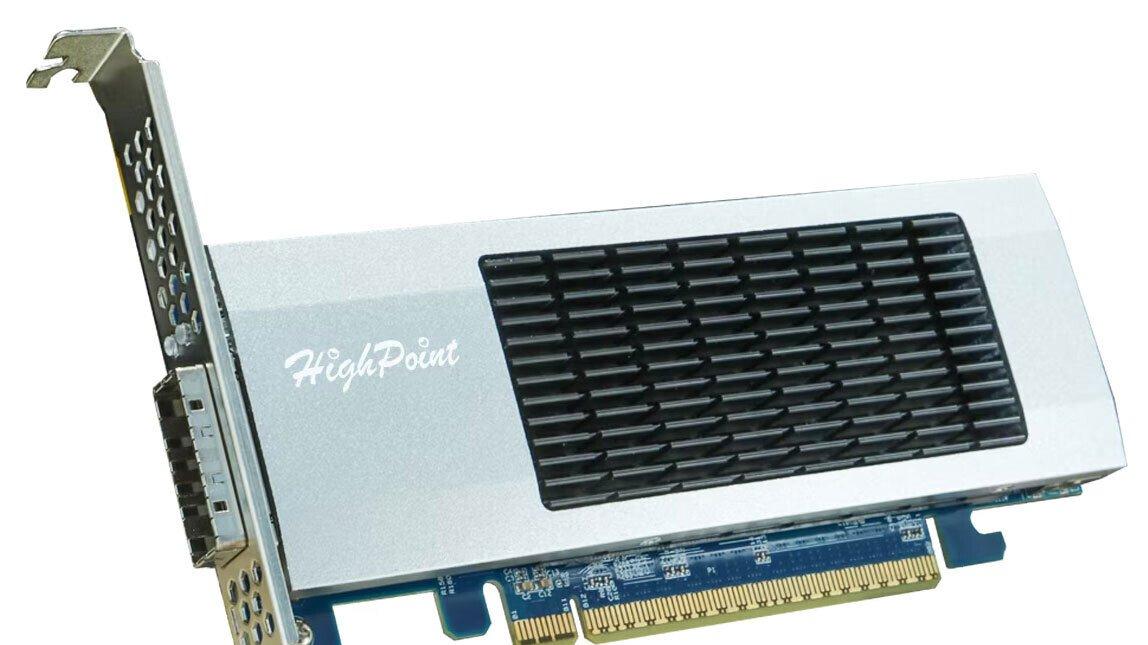 PCIe 5.0外接卡新纪元：HighPoint推出首款独立CDFP主机接口卡