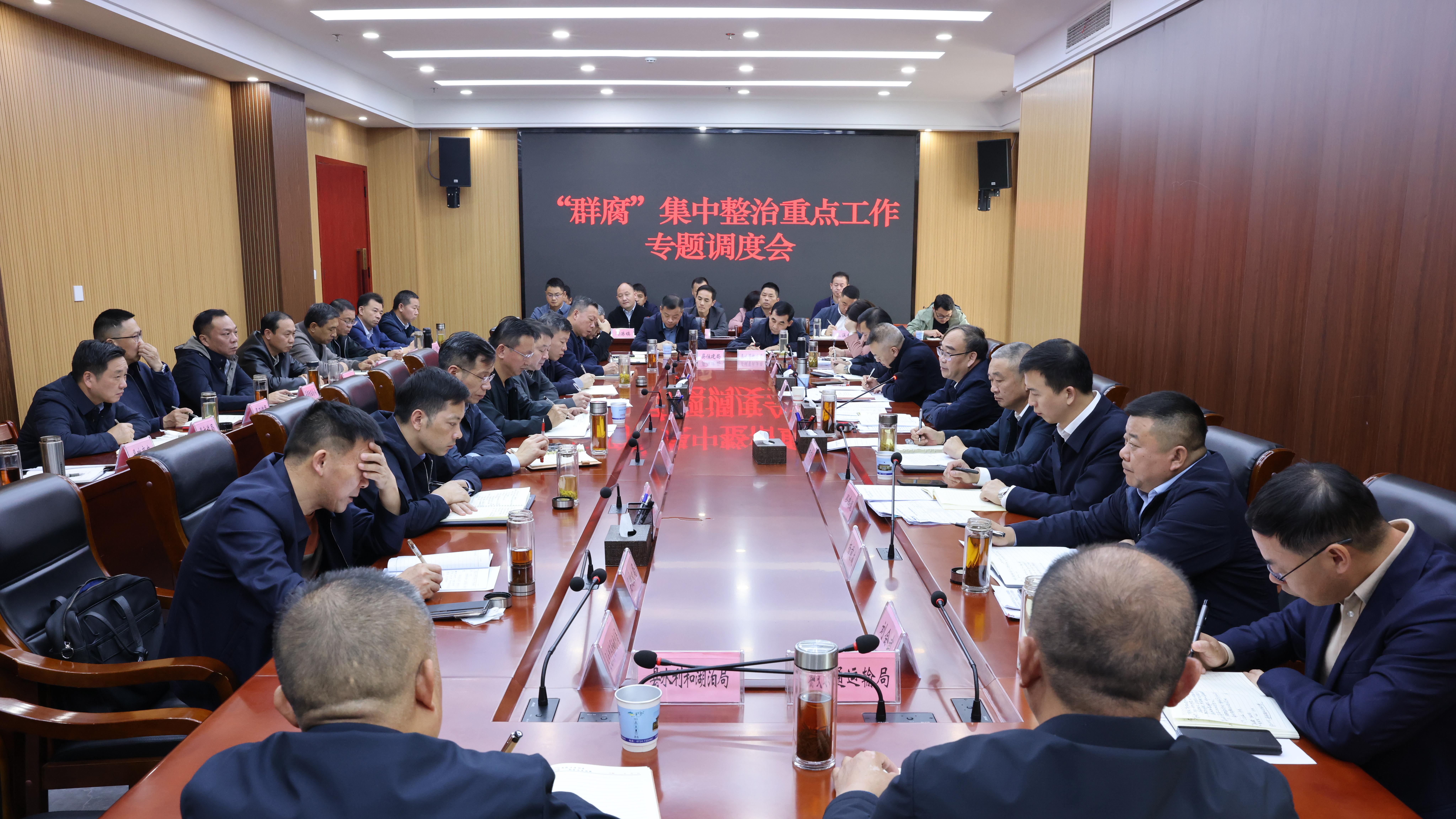 阳新县召开“群腐”集中整治重点工作专题调度会