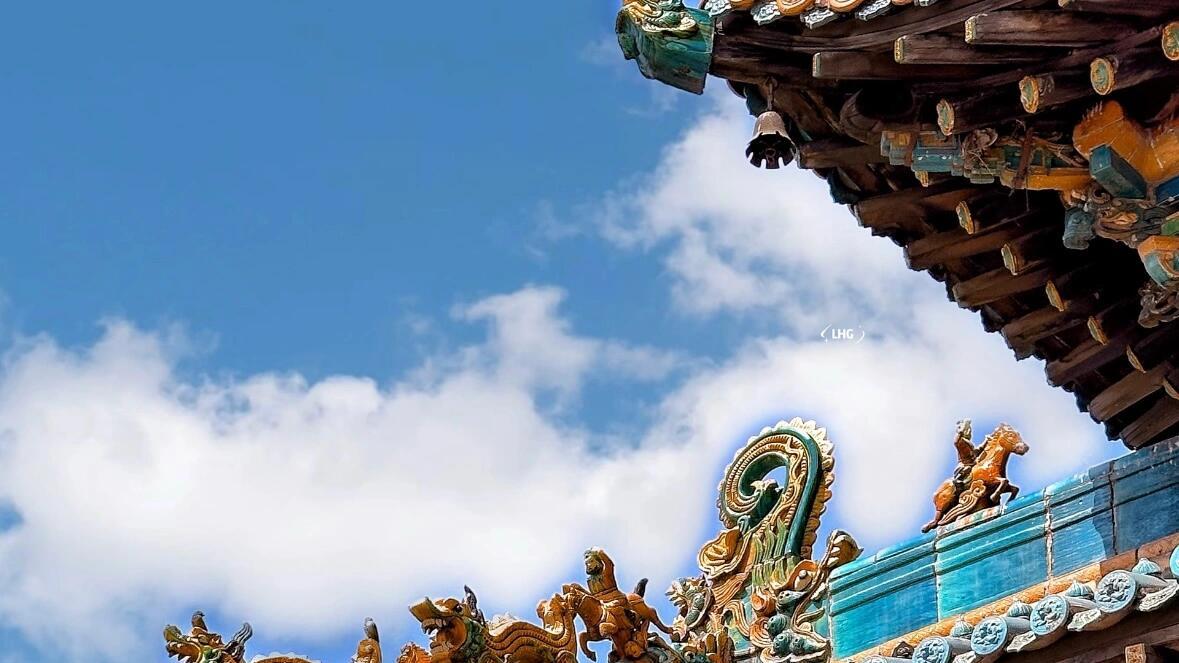 介休必看！十二万两白银烧琉璃牌楼，孔雀蓝釉成千古谜