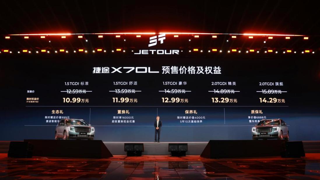 捷途X70L预售开启：以“越级豪华”重塑大七座SUV市场价值标杆