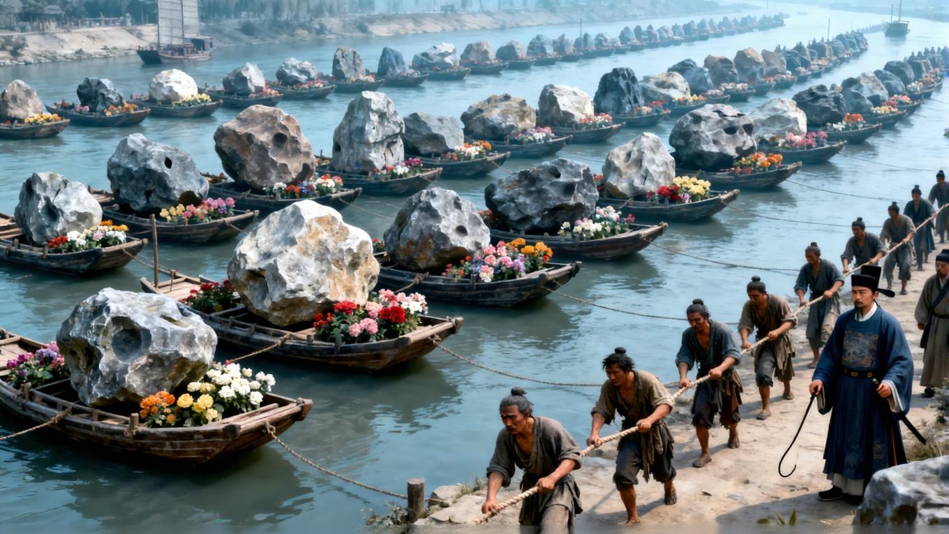 趣味历史：宋徽宗的反差人生，花石纲与艮岳的亡国血泪史