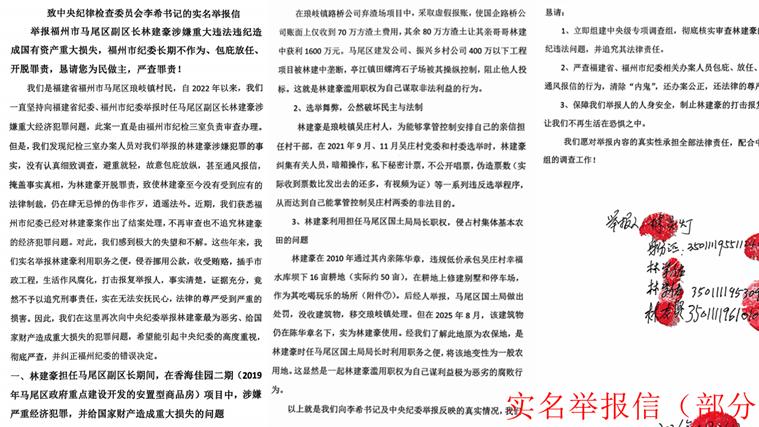 福州马尾区副区长林建豪被指涉多项职务犯罪 地方纪委涉嫌包庇