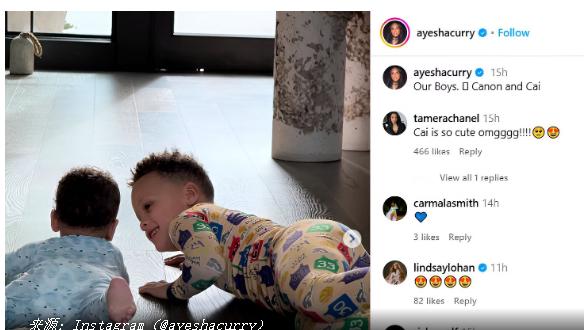 库里今天状态爆炸，​库里妻子也来晒娃蹭热度！