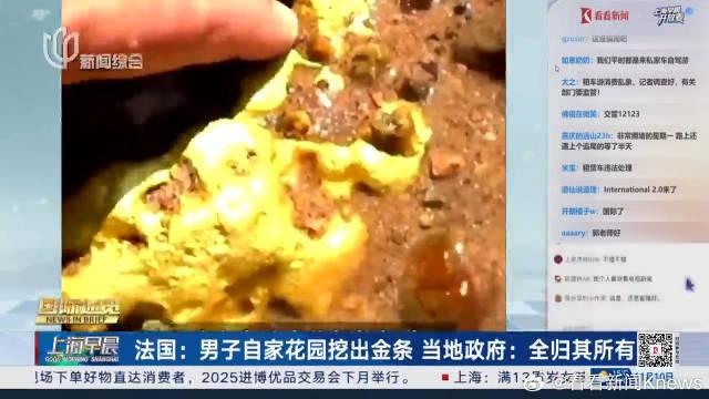 羡慕！法国男子一铲子挖出576万的黄金！政府全送他了……