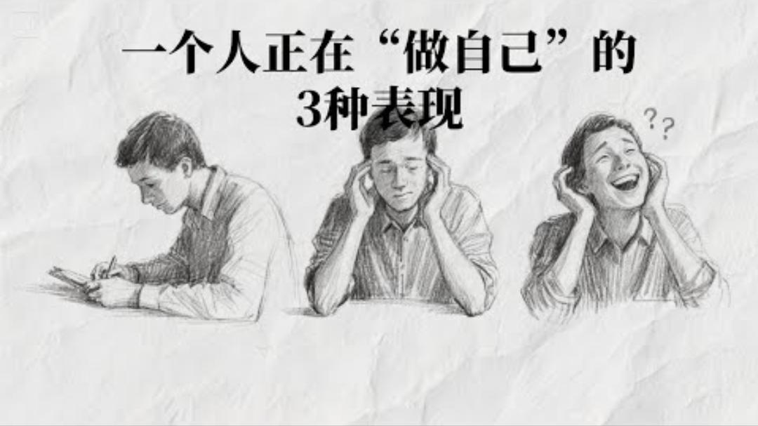 心理学揭示：一个人正在做自己的3种表现