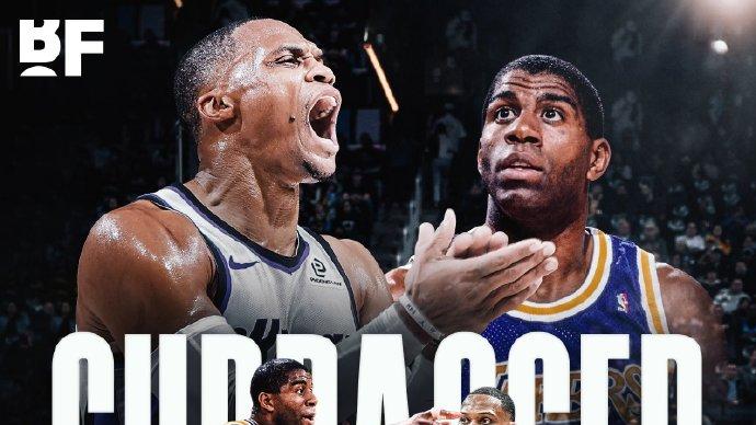 得分助攻双双历史前十？威少助攻已超魔术师，即将成控卫历史得分王