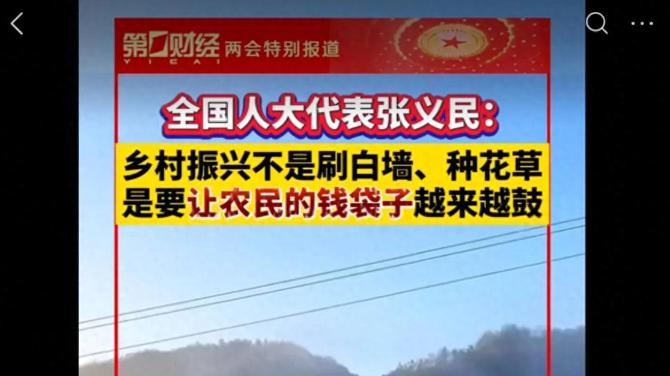 乡村振兴不是刷白墙、种花草，而是农民钱袋子鼓起来！你认同吗？