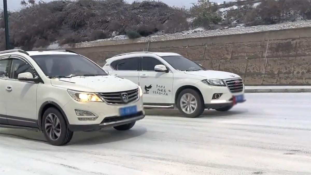 下雪天，前驱其实比4驱稳，经常开的人都知道！