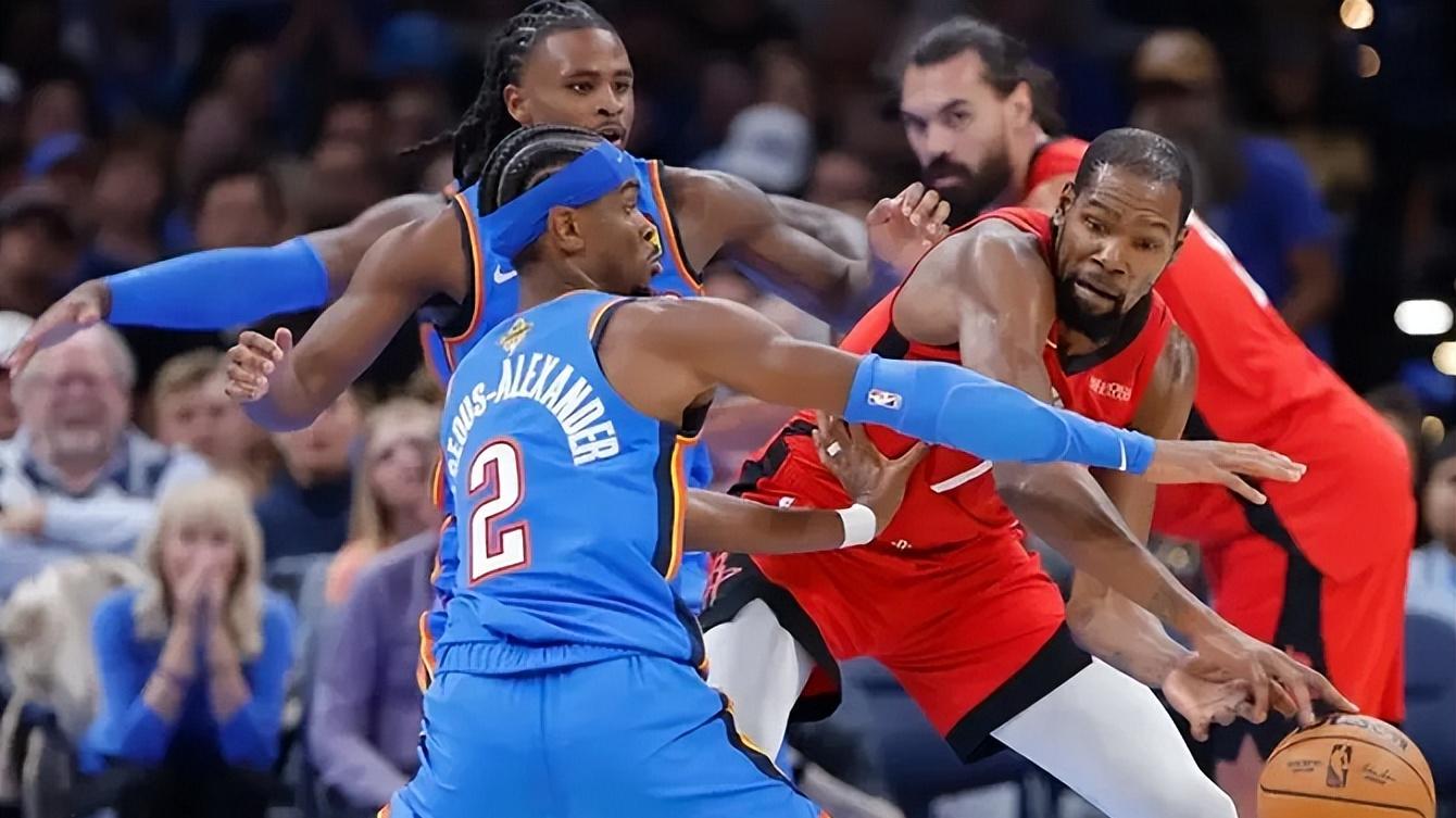 35分5板5助2断2帽！SGA创纪录，杜兰特主动揽责，雷霆双加时1分险胜火箭