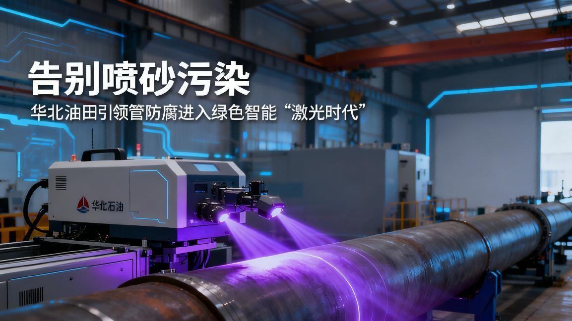 告别喷砂污染！华北油田引领管道防腐进入绿色智能的“激光时代”
