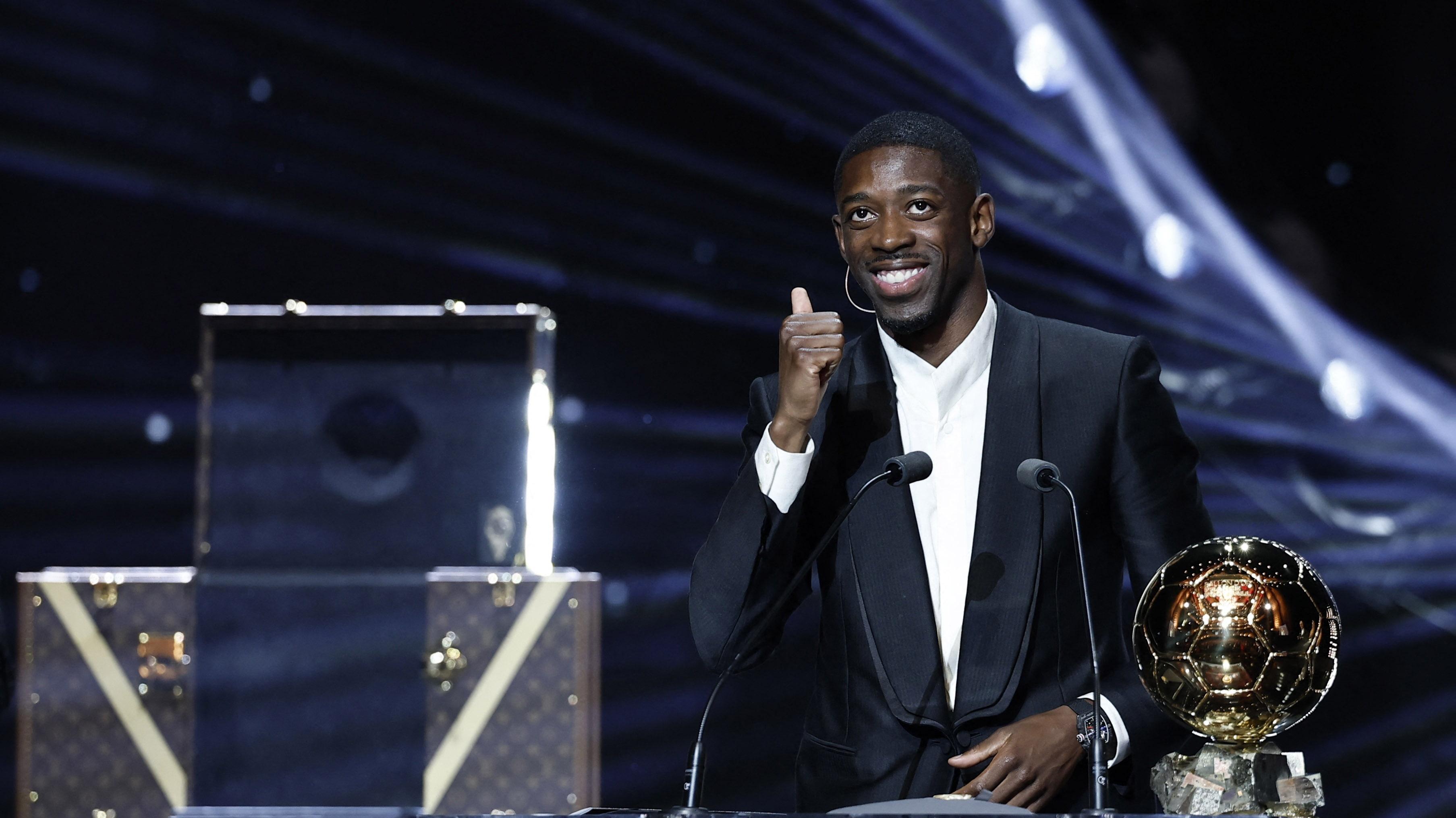 73张第一选票！金球奖各国评委投票情况公布，登贝莱实至名归