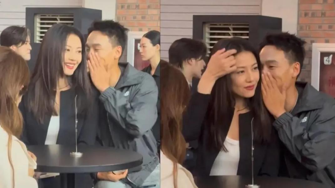 高圆圆被拍到在街边和鲜肉帅哥贴耳热聊！真不顾忌赵又廷的感受吗