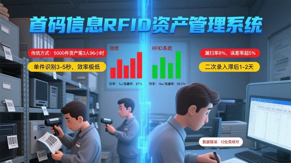 传统资产盘点方式相比 RFID 系统存在哪些效率短板？