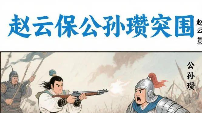 界桥之战：勇将赵云力挽狂澜，刘备三英突袭袁绍