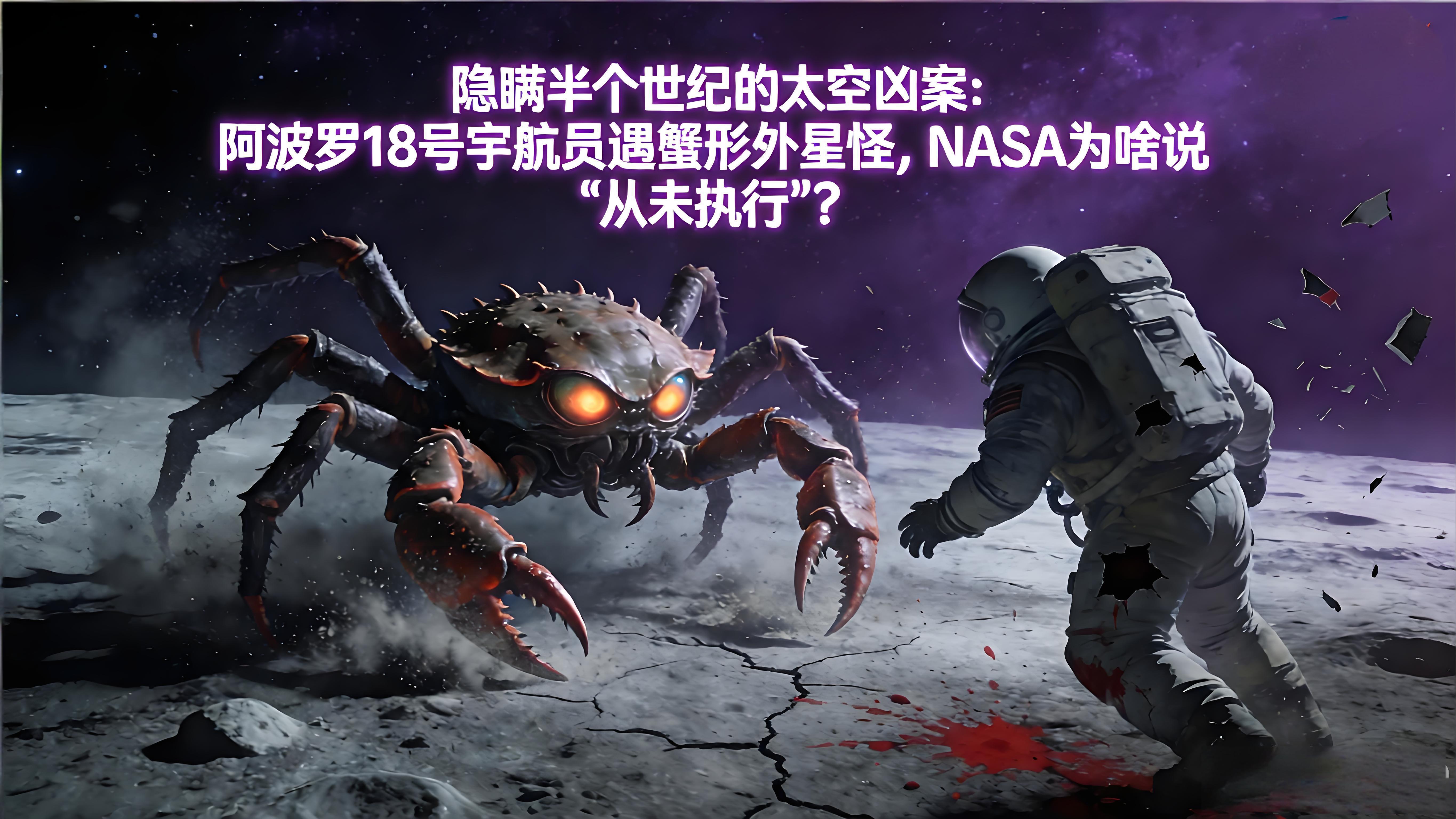 阿波罗18号宇航员遇蟹形外星怪，NASA为啥说“从未执行”