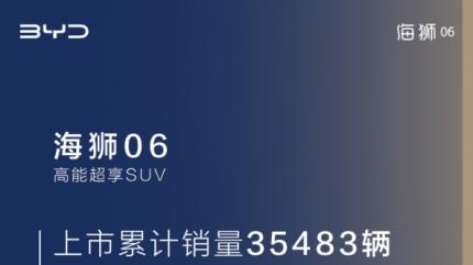 入门即豪华，超100项全系标配，比亚迪海狮06 8月热销30, 483辆